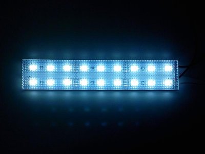 Підсвічування салону 12V LED "Призма" 2-а - 12см - Біла - (5630) - 2A 18LED 00000050460 фото