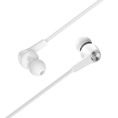 Навушники BOROFONE BM37 Noble sound wire control earphones with mic White BM37W фото
