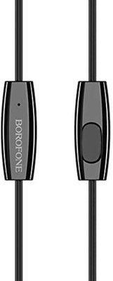 Навушники BOROFONE BM31 Mysterious universal earphones with mic Black BM31B фото
