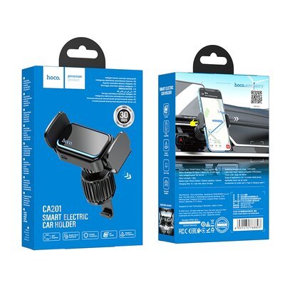 Тримач для мобільного HOCO CA201 smart electric car holder Black 6931474768803 фото