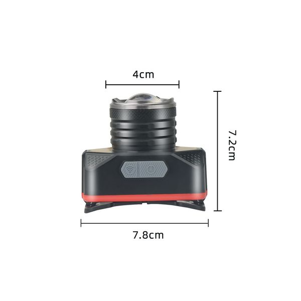 Ліхтарик налобний X-Balong BL-W8828-P50, 3 режима, LED+COB, акб, USB 00000064434 фото