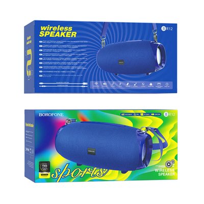 Портативна колонка BOROFONE BR12 Amplio sports wireless speaker Blue BR12U фото
