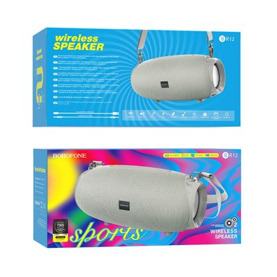Портативна колонка BOROFONE BR12 Amplio sports wireless speaker Grey BR12G фото