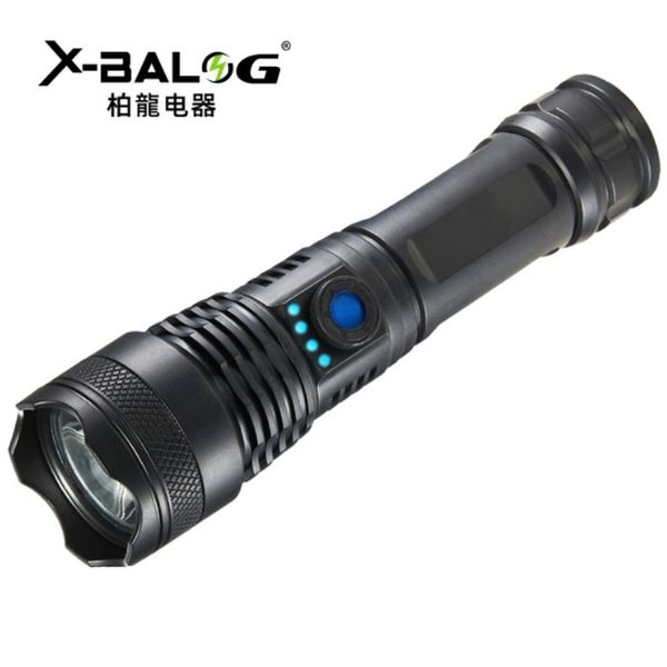 Ліхтарик-ручний АКБ вбудований,діод P30,MICROUSB,довж.-16см,пласт. корп."X-Balong"BL-839 00000064406 фото
