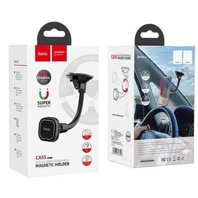 Тримач для мобільного HOCO CA55 Astute series windshield car holder Black/Gray 6931474707543 фото