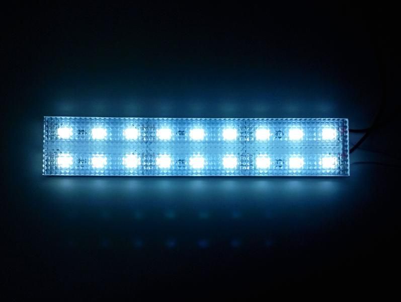 Підсвічування салону 12V LED "Призма" 2-а - 12см - Біла - (5630) - 2A 18LED 00000050460 фото