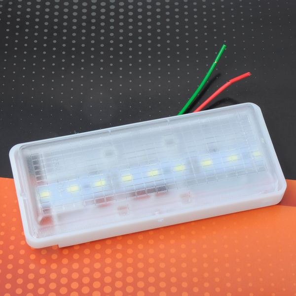 Підсвічування салону 12V LED (130х55х20мм) (1шт) - біле 9 SMD 1 режим "Україна" 00000057442 фото