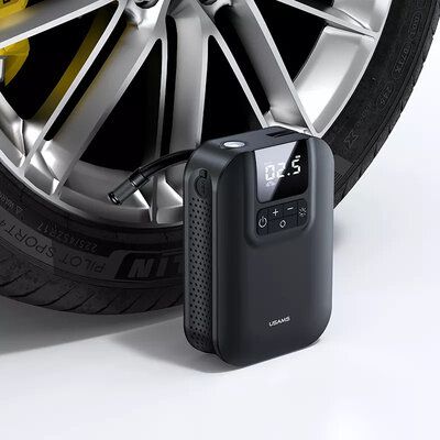 Автомобільний насос Usams US-ZB215 Mini Car Air Pump 5000mAh Black CQBZB21501 фото