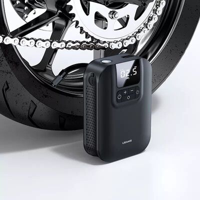 Автомобільний насос Usams US-ZB215 Mini Car Air Pump 5000mAh Black CQBZB21501 фото