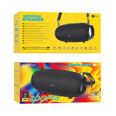 Портативная колонка BOROFONE BR12 Amplio sports wireless speaker Black BR12B  фото