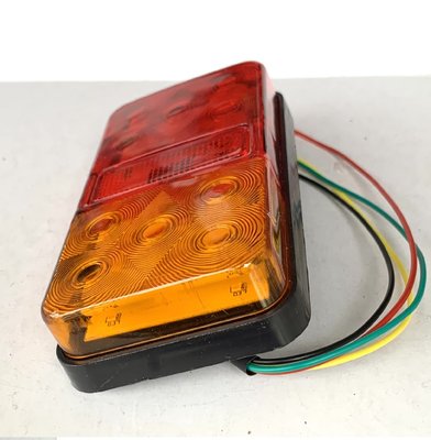 Задній ліхтар Прямокутний 12-24V 15х8см світлодіодний LED-10 (2шт) SQ-009 00000062056 фото