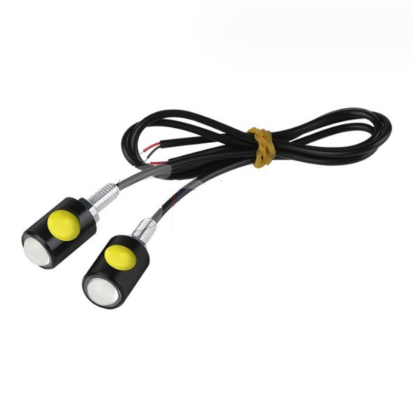 DRL Орлине око врізні LED D=15mm-COB-2smd 12V Білий (2шт) 00000065971 фото