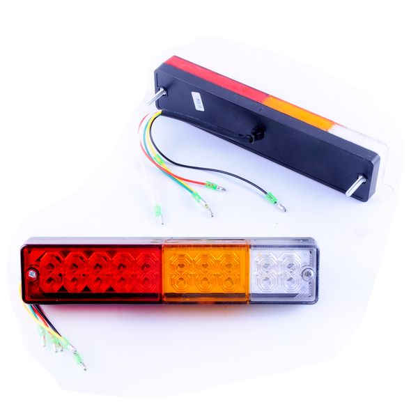 Задній ліхтар Прямокутний 12-24V 24х5, 5см "NZ-602" LED 20 Корея (2шт) SQ-0011 00000057971 фото