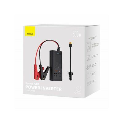 Автомобильный инвертор Baseus IGBT Power Inverter 300W (220V CN/EU) Black CGNB010101 фото