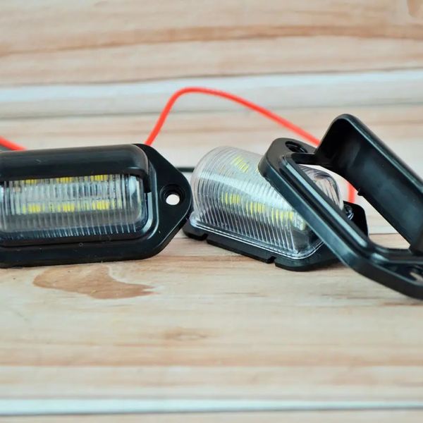 Підсвічування номера 12/24V діодне 6 LED Чорна "4382 (2шт./уп) 00000065463 фото