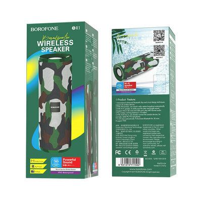 Портативная колонка BOROFONE BR1 Beyond sportive wireless speaker Camouflage Green BR1CE фото