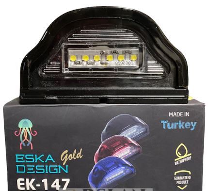 Підсвічування номера 12/24V діодне 6 LED Чорна "Eska Design" EK-147 Туреччина (2шт./уп) 00000063973 фото